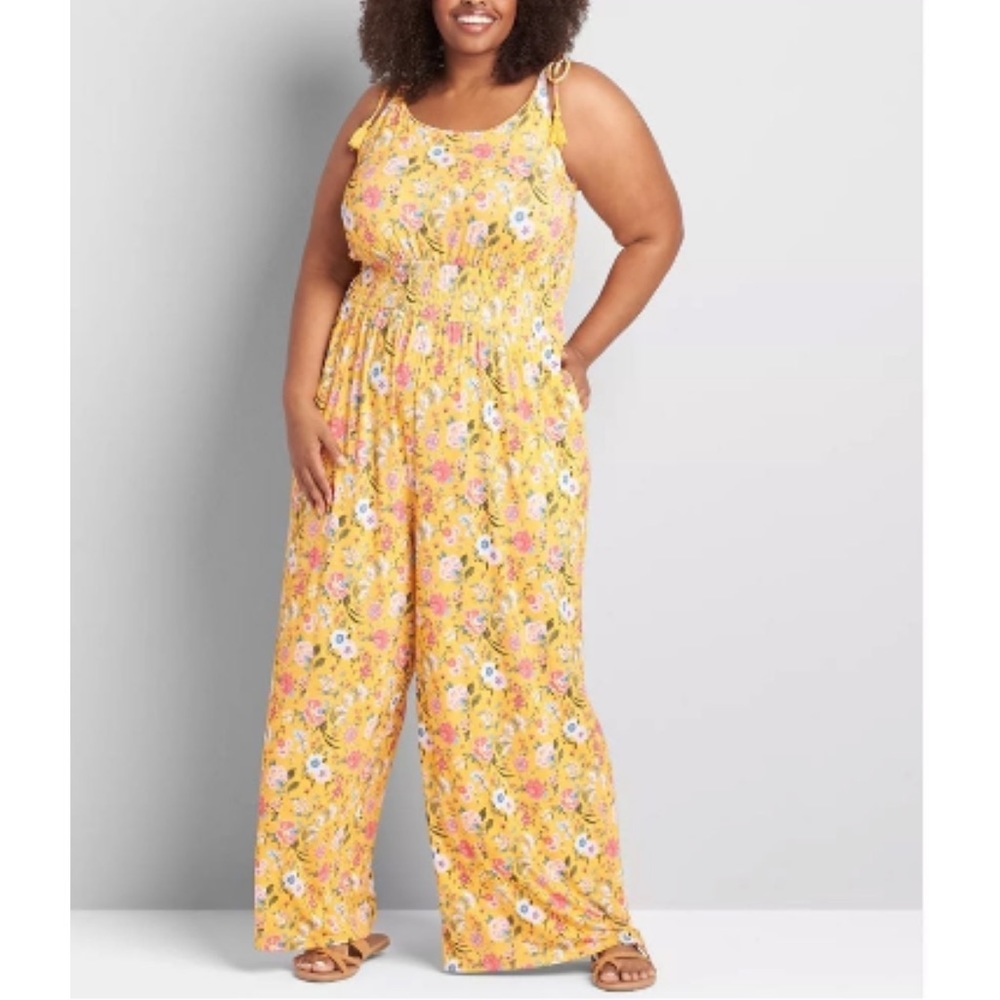 Yellow Flower 🌼 Print Jumpsuit (R2)